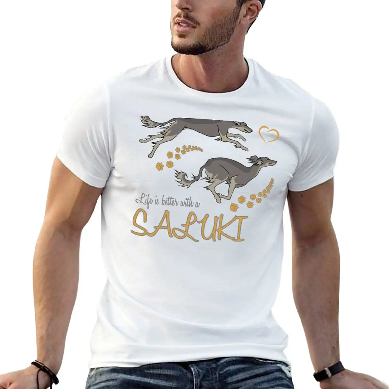 Life's Better With a Saluki! Especially for Saluki Dog Lovers! T-Shirt graphic t shirts for man T-Shirt