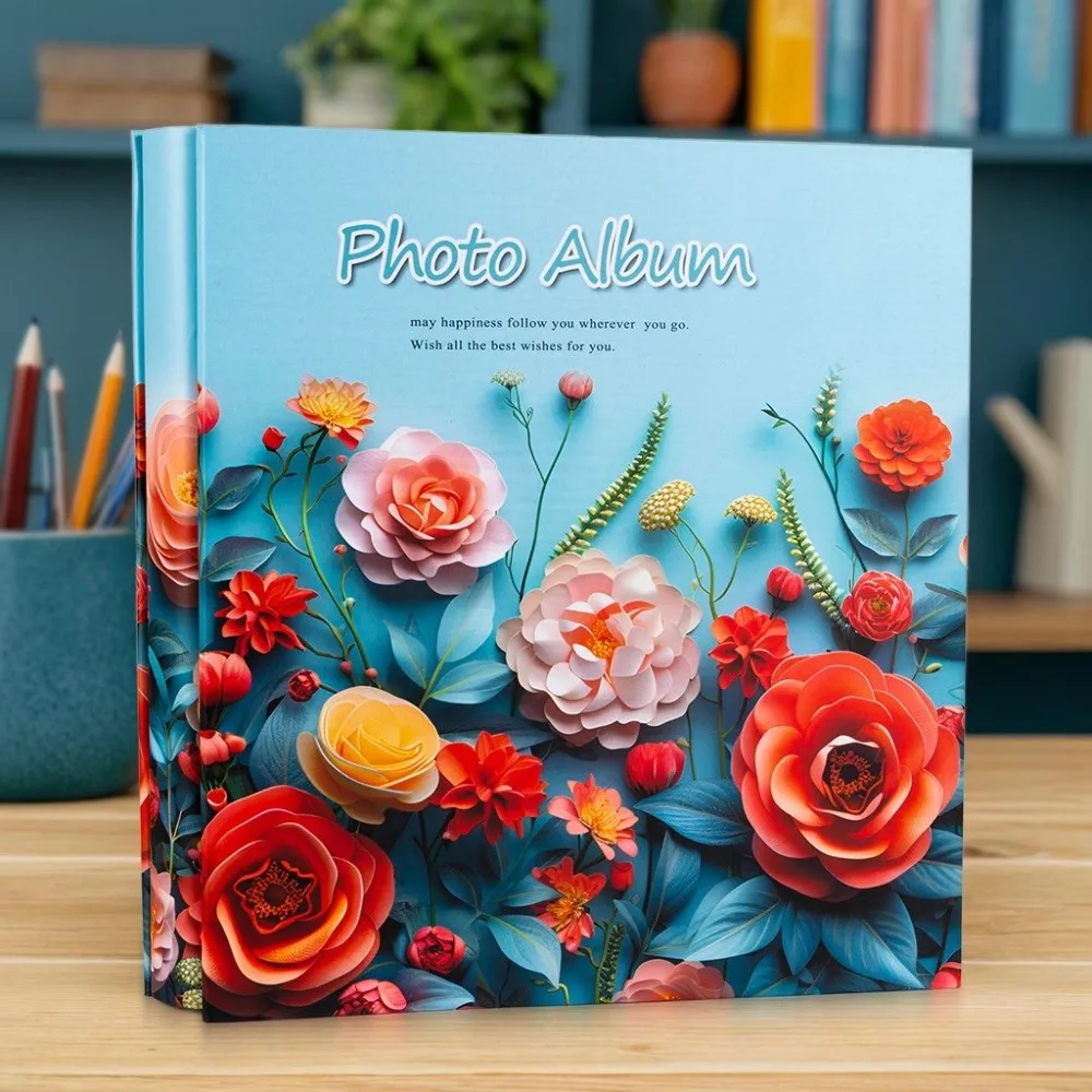 Photo Book 6 Inch 500 Pockets Photo Album Laminated Insert Pocket Scrapbook Album Large Capacity Photo Storage Photo Collection