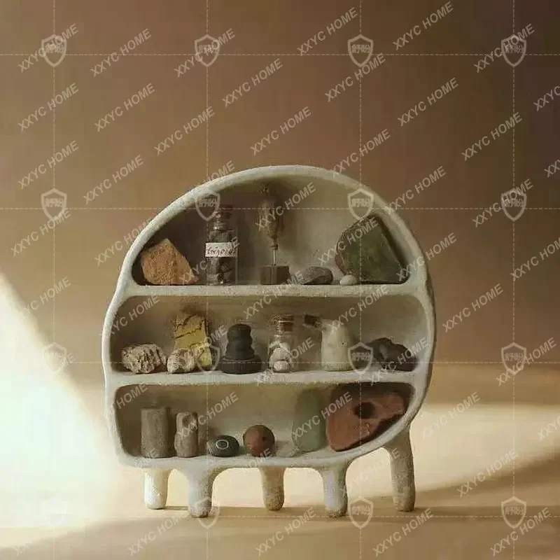 

Showcase Display Cabinet Miji Style Bookshelf Art Designer Model Bookshelf and Storage Shelf Cabinet Simple Modern Nordic