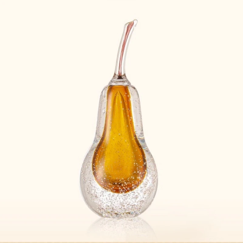 Glazed pear ornament workstation emotional stabilization artifact crystal living room entrance desktop