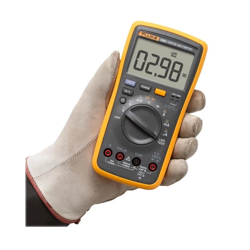 100% Authentic Brand New Fluke18B+  AC DC Voltage Current Digital Multimeter F18B+ DMM with LED