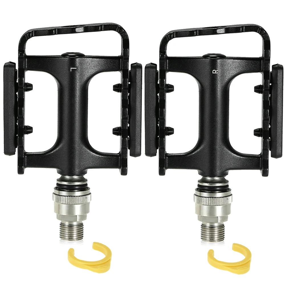 Bike Quick Release Pedals MTB Bike Bicycle Cycle Platform Pedal with Pedal Extender Adapter