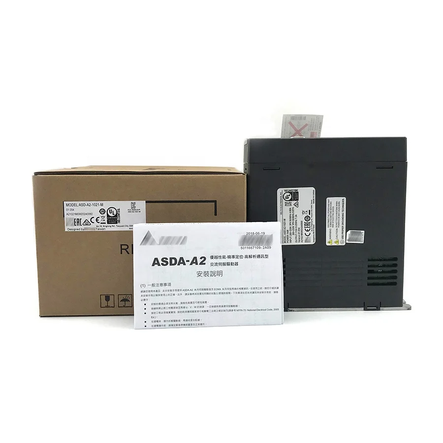 Hot Sale New Frequency Converter Control logic Servo Motor Drive  Servo Drive ASDA-A2 series 1KW ASD-A2-1021-M