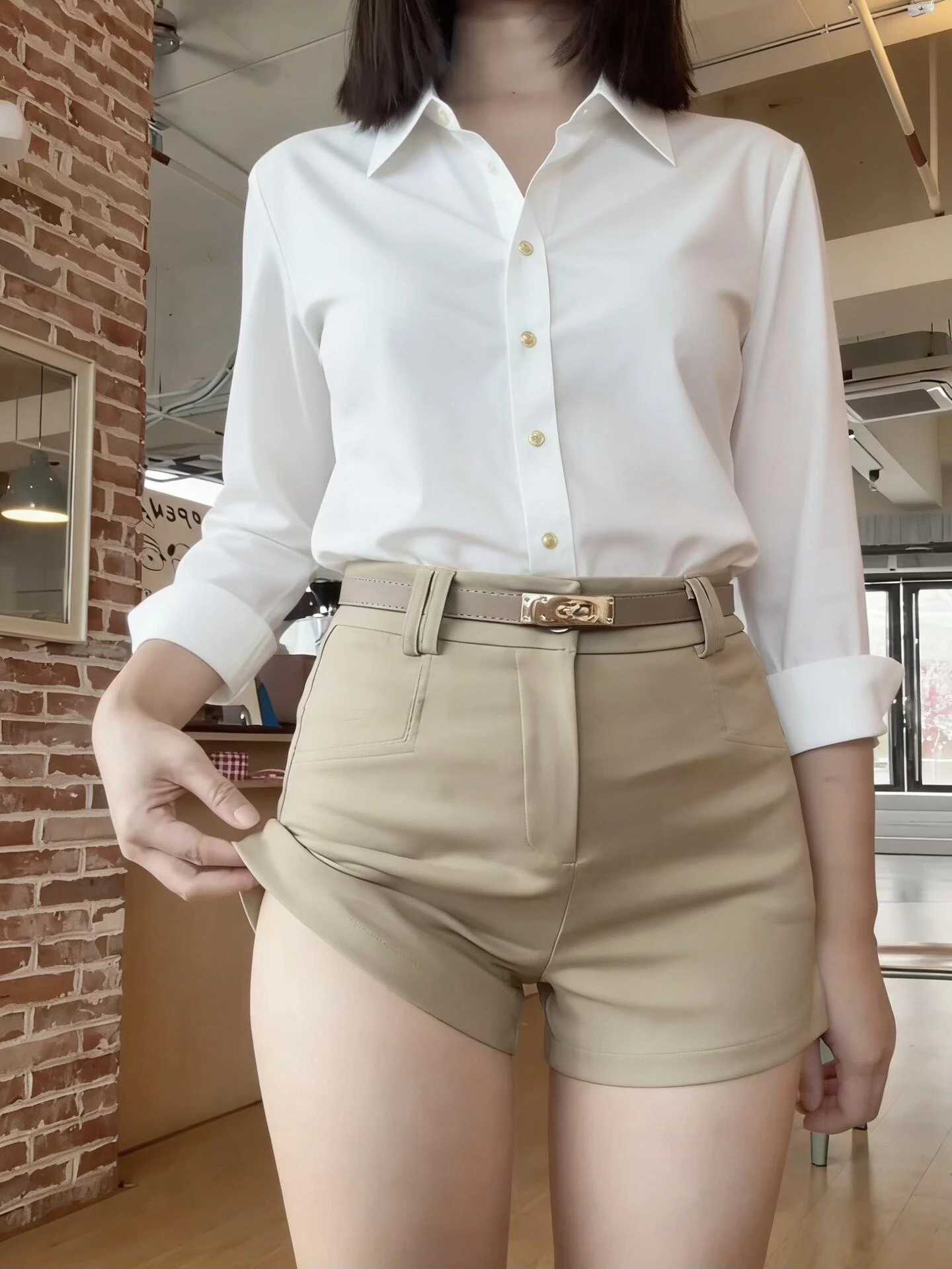 

High Waist Slim Fit Shorts Women's Summer New Style Hot Girl American Casual Pants Straight Leg Bootcut Heat Shorts