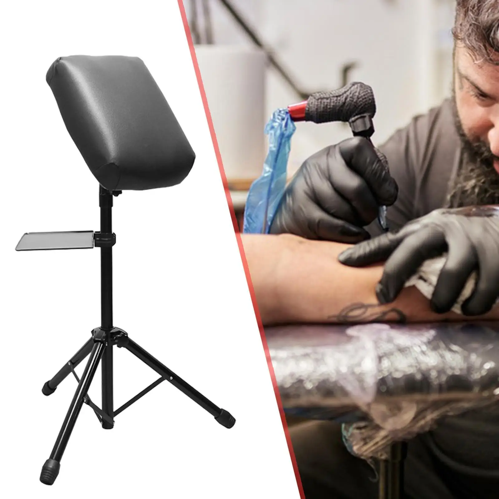 

Tattoo Armrest Professional Tattoo Armrest Stand Tripod Arm Leg Rest Stand for Salons Personal Care Household Makeup Studios