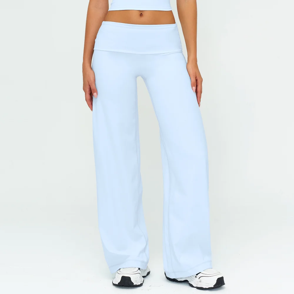 Yoga Pants High Waisted Wide Leg Pants Women's Flared Bottom Straight Leg Sports Pants Outdoor Casual Pants Fitness Flared Pants