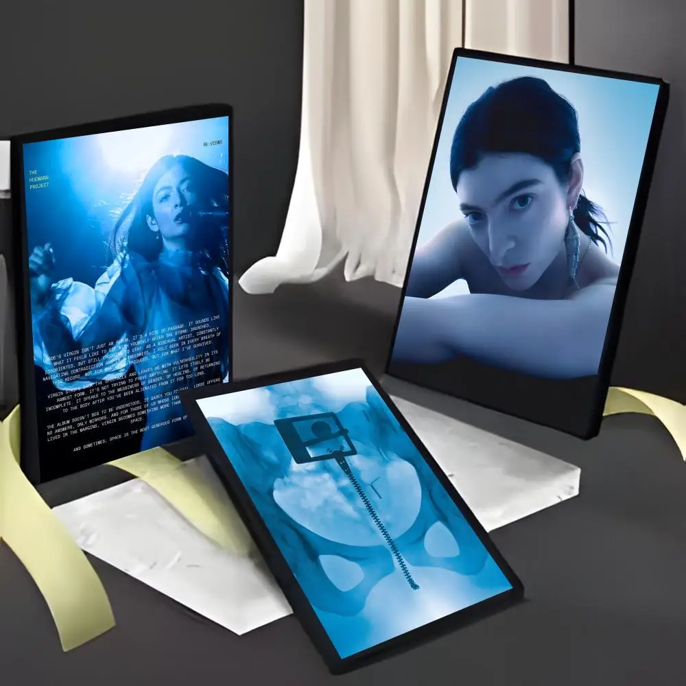 Unique Bold New Zealand Singer Album L-Lorde Poster American Film Mural Home Childrens Room Wall Decor Print