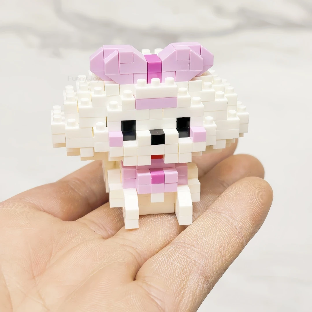 18 Styles Husky Pet Cats Dog Building Block Cartoon Cute Doll Puzzle Assembly Children's Toy DIY Boys Girls Birthday Gifts