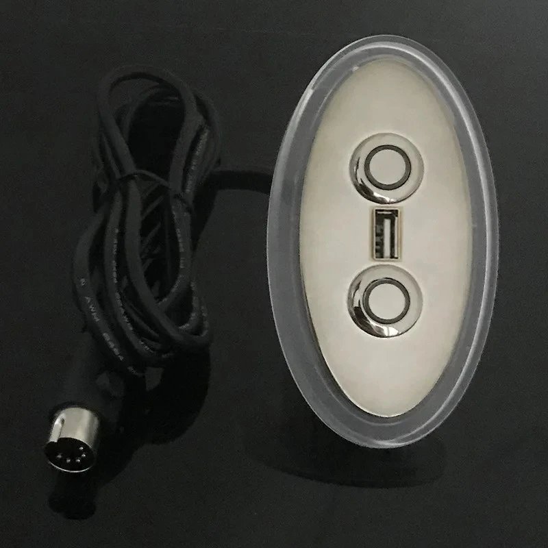 LED Backlight Wire Controller with USB Charging Port for Electric Sofa Push Rod Motor