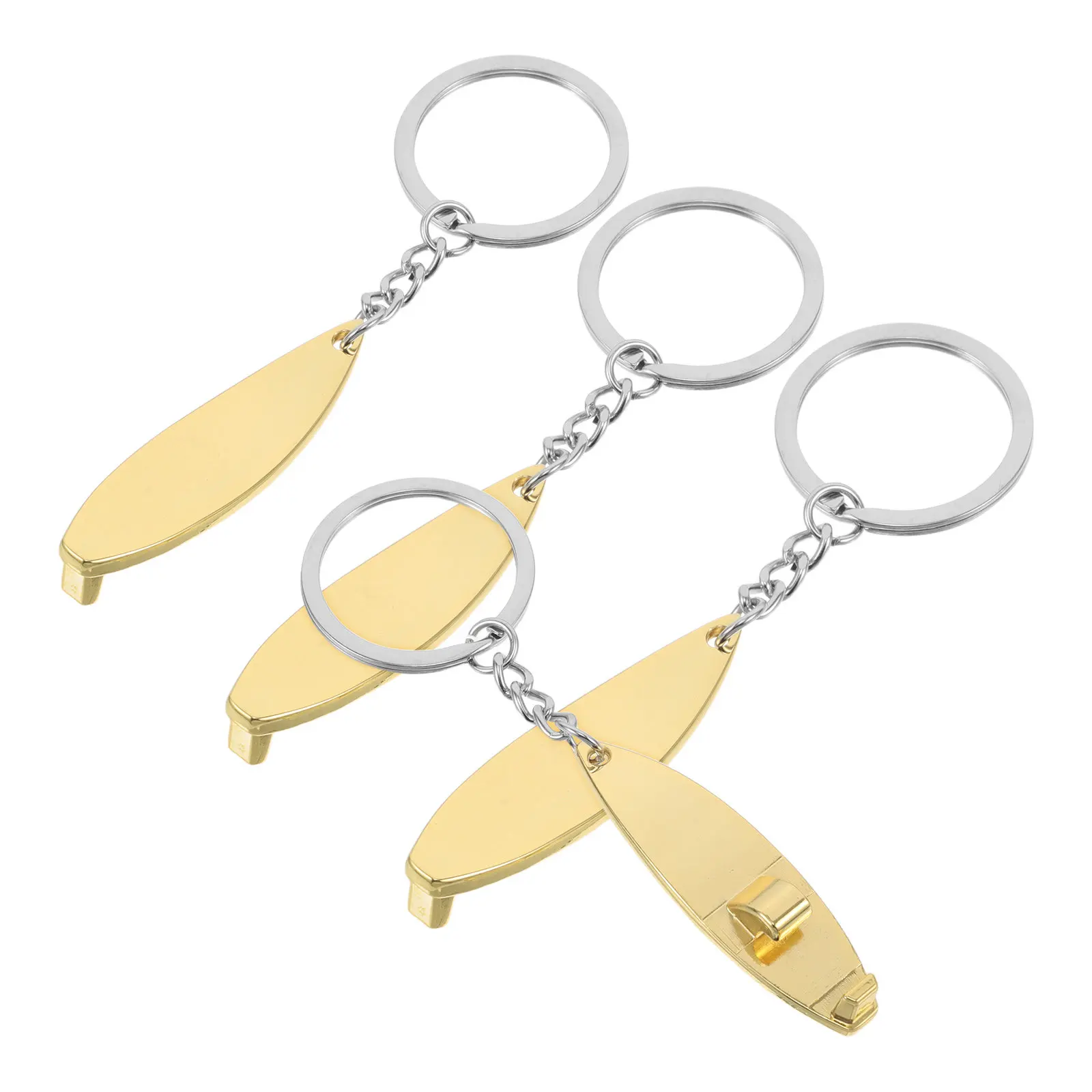 3Pcs Surfboard Themed Bottle Opener Keychains - Stylish Keyring for Keys Wallet Chain Beer Lovers Summer Vacation Souvenir Gift