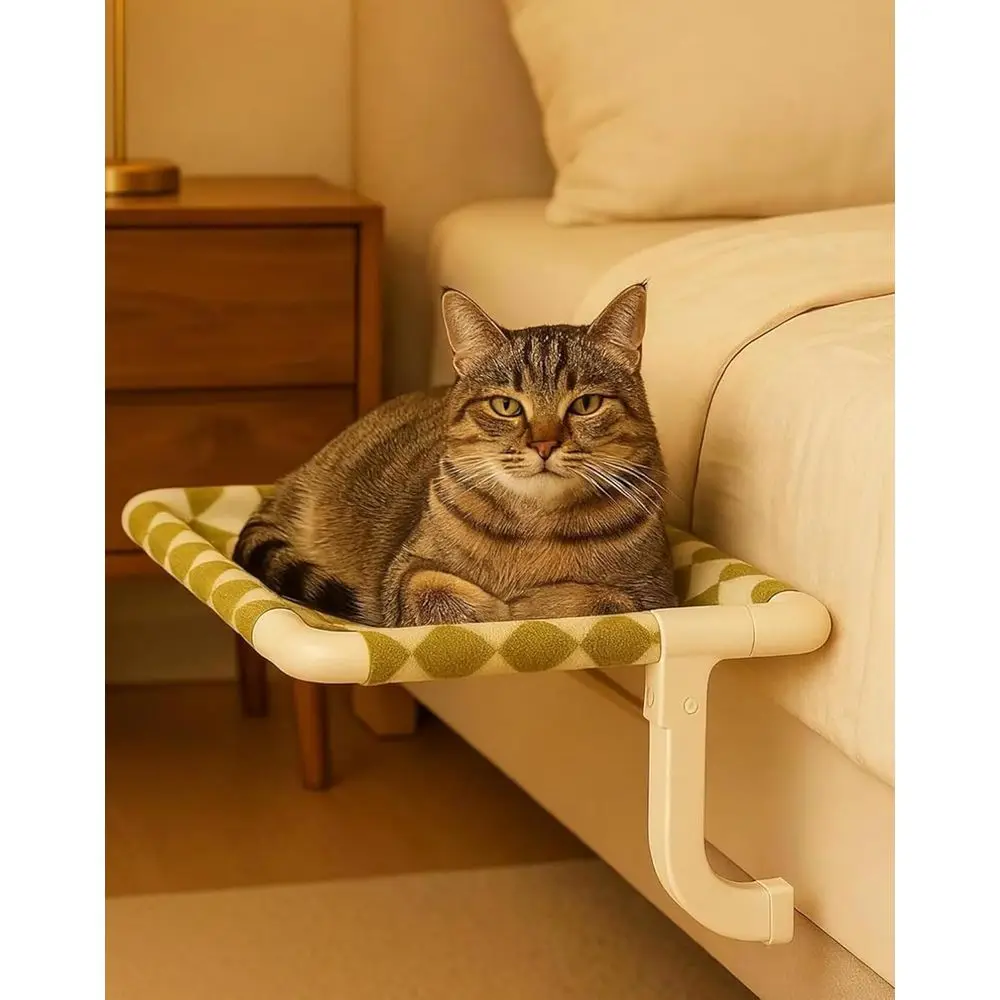 

Роскошный гамак и подоконное кресло для кошек, выдерживают до 22,7 кг, простая система крепления.