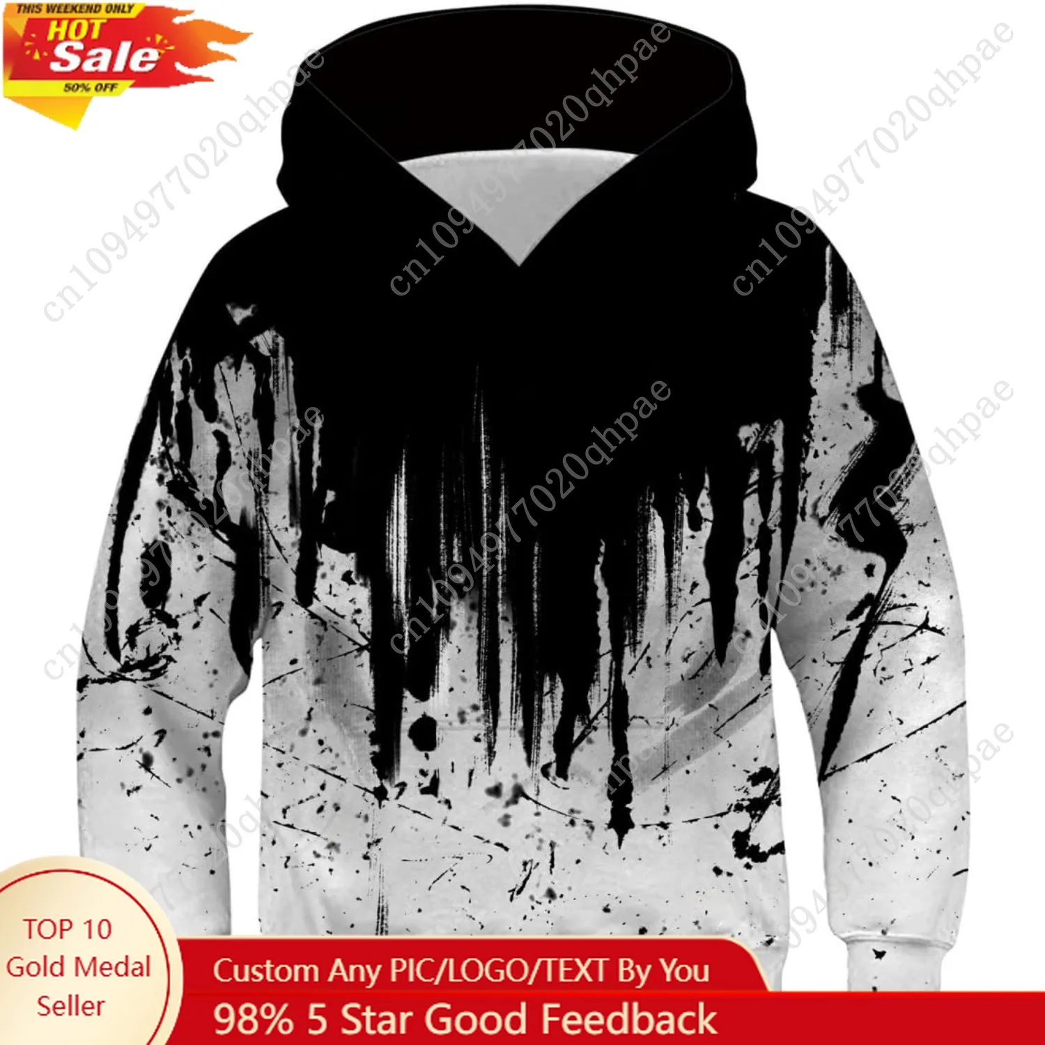 

Lovekider Boys Hoodies Sweatshirt Cool 3D Print Pullover with Big Pocket for Kids Fashion Warm Winter 6-18 Years