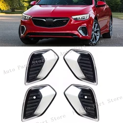 For Buick Regal GS 2017 2018 2019 Front Bumper Fog Light Lamp Frame Cover Shell Grille Foglight Foglamp Trim Cap Hood Lid Bezel