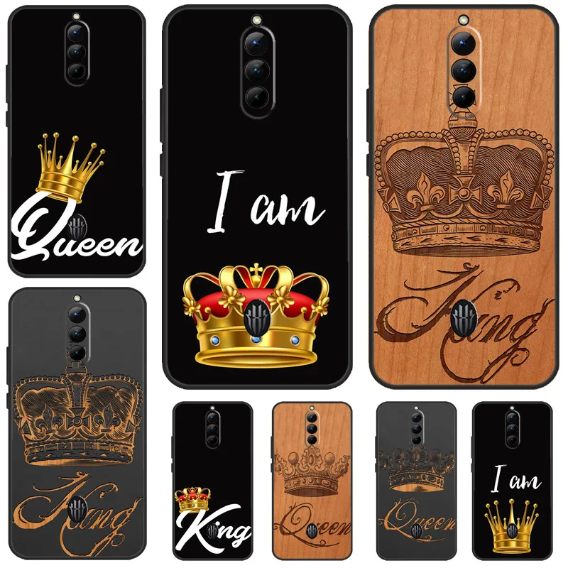 King Queen Crown For Nubia Red Magic 8 8S Pro Plus 7 7S 6 6S 6R 5S 5G Case For Red Magic 9 Pro Plus Cover