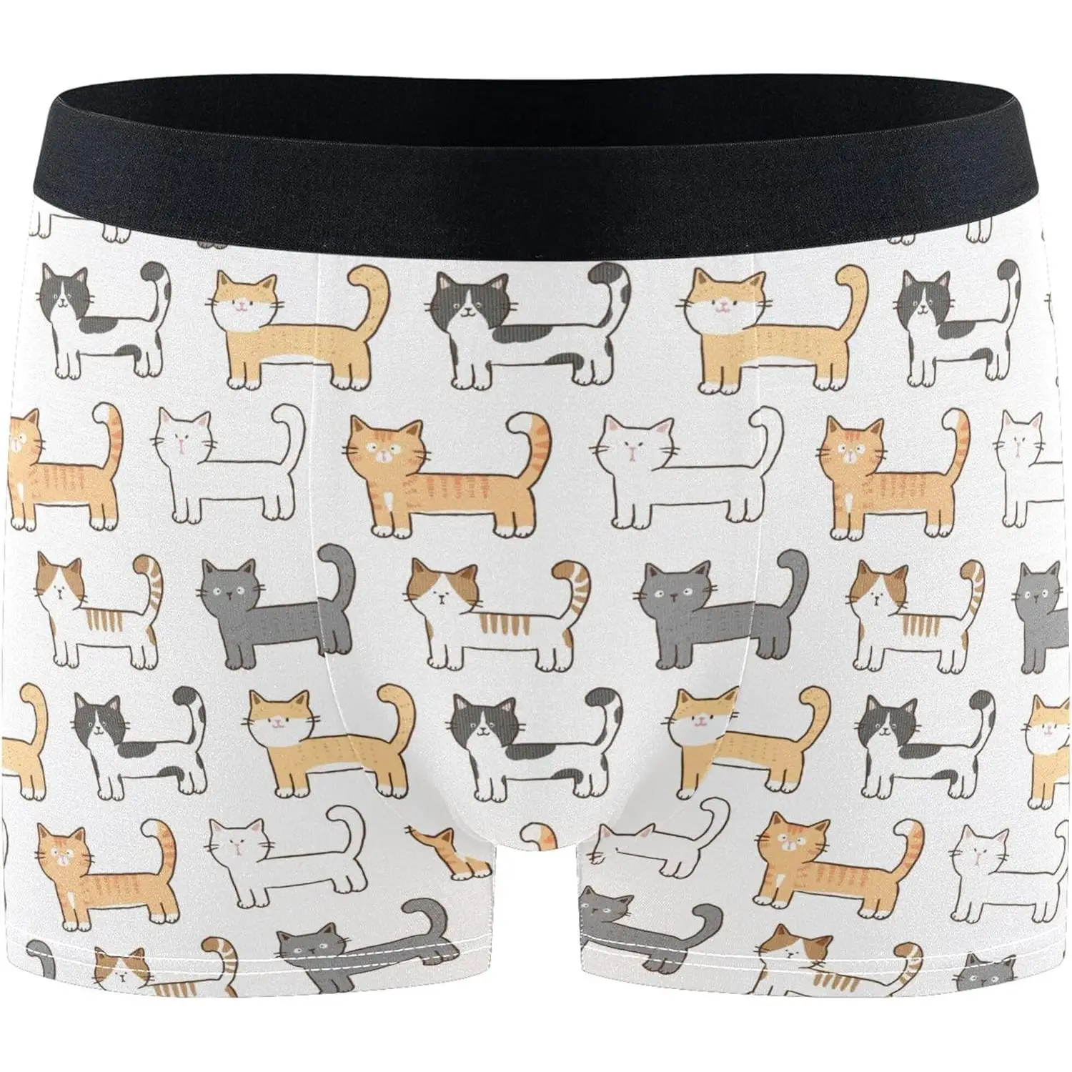

Men's Boxer Briefs Funny Pattern Soft Breathable Underwear with Stretch Waistband Rayon Moisture-Wicking Fabric