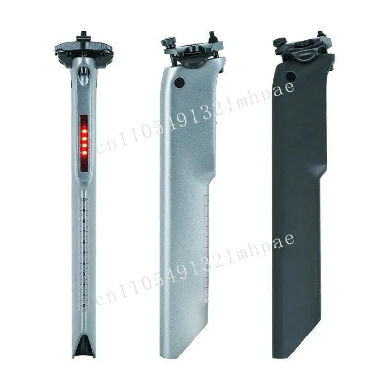 

2025 Carbon Fiber Lighting Seat Pole Road Bike Carbon Seat Pole Seat Tube with Tail Light