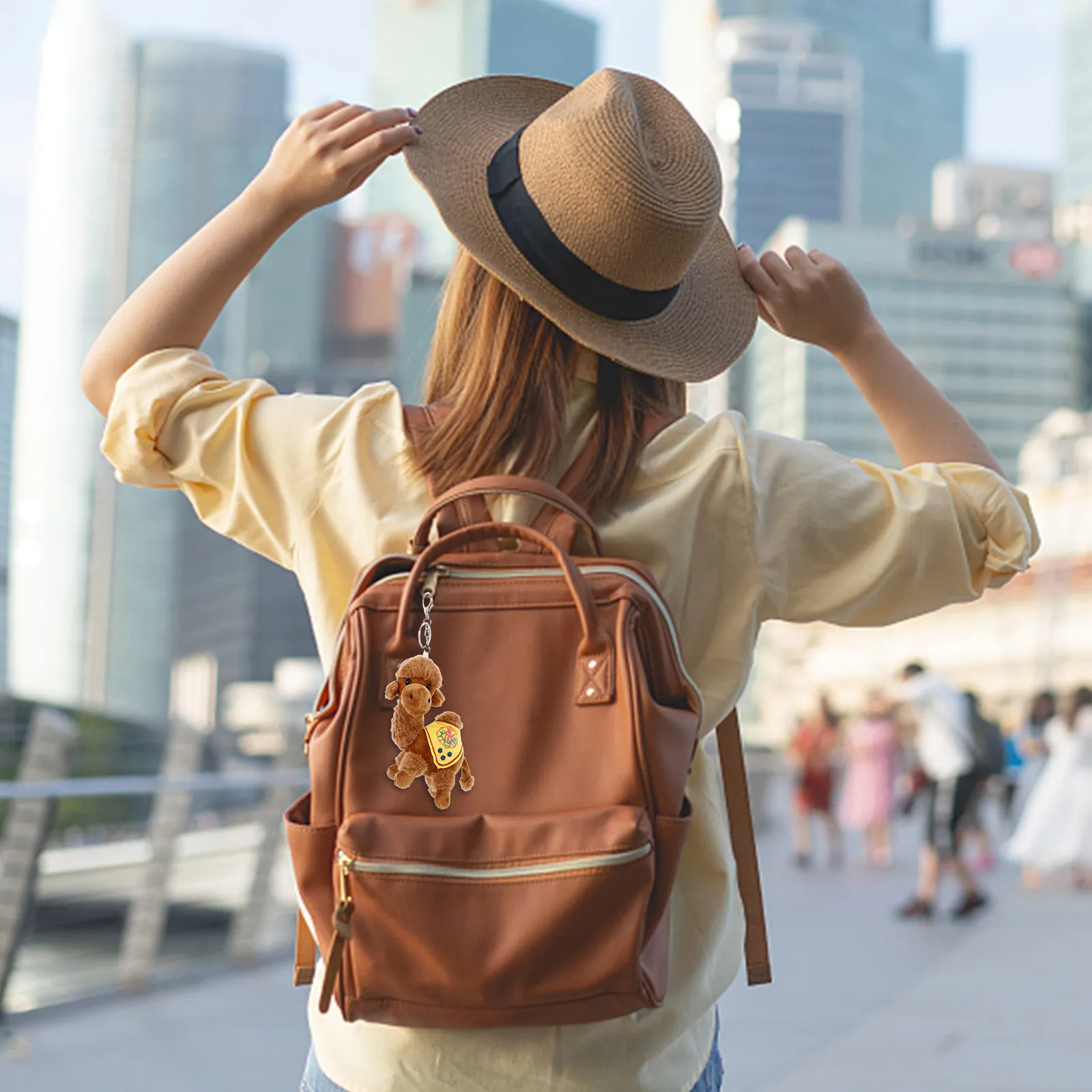 

Мягкий брелок-верблюд, маленькая плюшевая игрушка, милый брелок для ключей, украшение для сумки, кошелька, рюкзака, подвеска, подарок