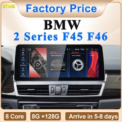 STWEI 2025 New 12.3inch ID6 ID7 ID8 UI Android System Wireless Carplay AUTO For BMW 2Series F45 F46 NBT EVO Car Video Players