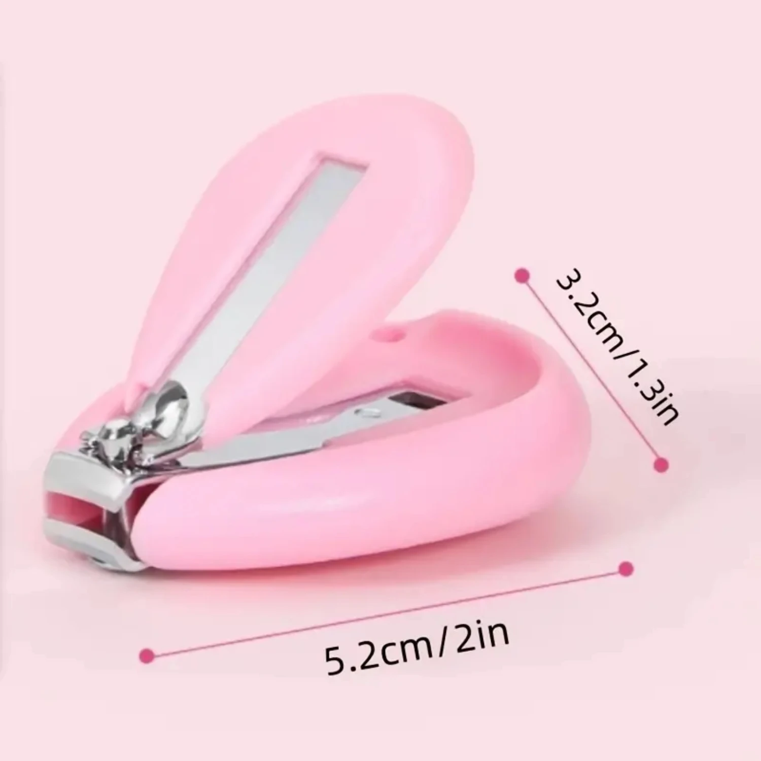 Zarte und präzise Kinder-Baby-Maniküre-Nagelknipserschere mit weichem Griff – kleine Größe 2 x 1,3 Zoll/5,2 x 3,2 cm – sanftes Trimmen