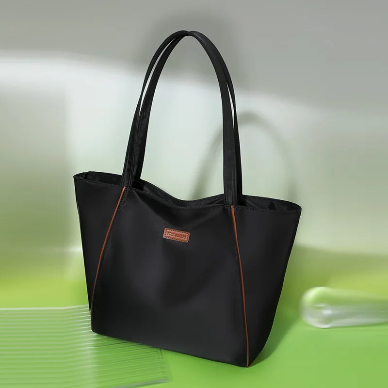 Handbag Women's Bag Large Capacity Student Commuter Shoulder Bag Nylon Solid Color Zipper Tote Sweet Girls Classic All-Match NEW