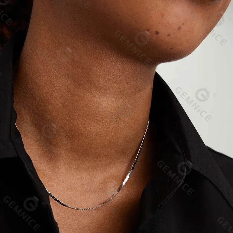 Kalung Rantai Ular Minimalis Custom Berlapis Emas 18k, Perhiasan Baru, Promo Panas