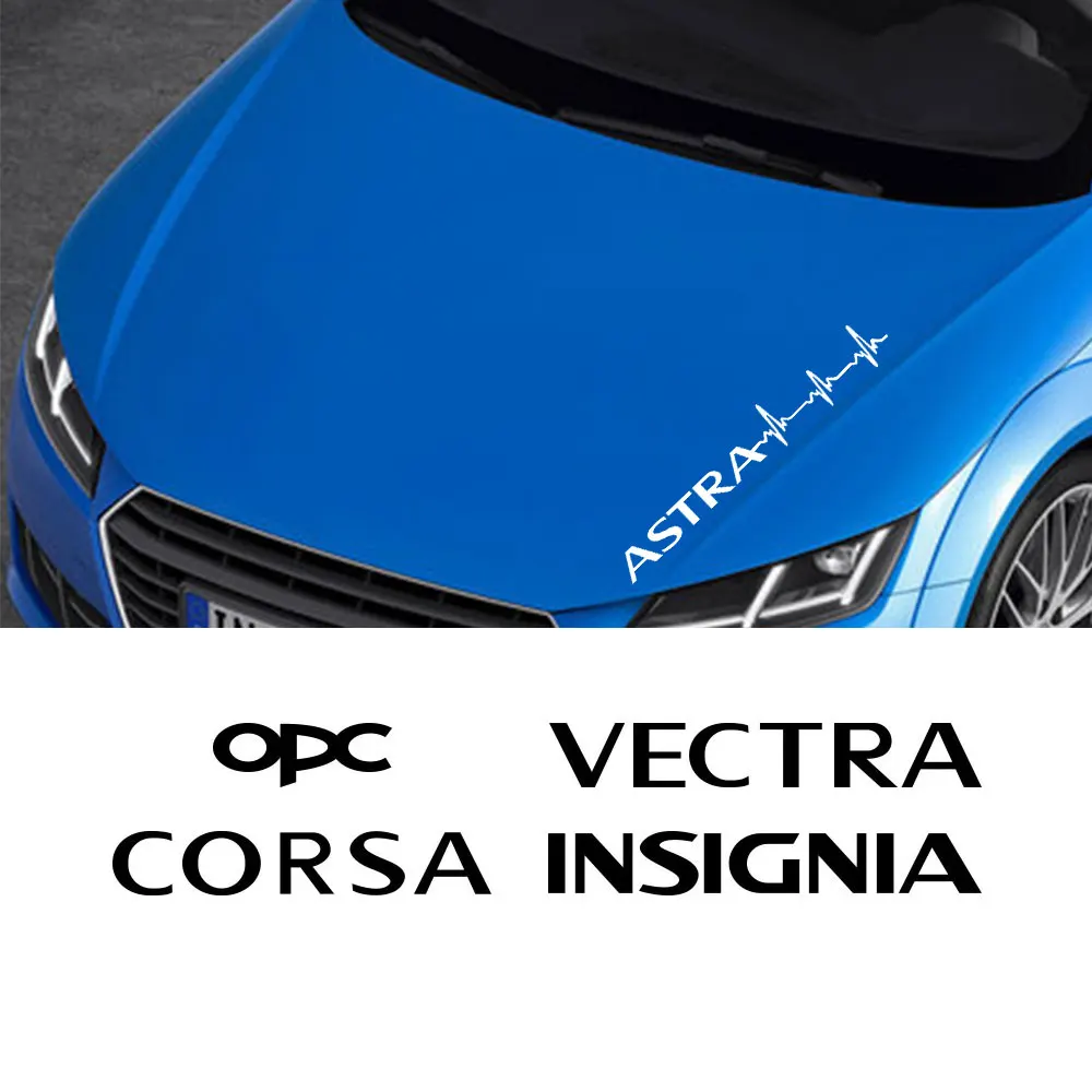 2pcs For Opel Astra Corsa Insignia Mokka OPC Vectra Tuning Car Body Sticker Vinyl  Sticker Decals Graphic