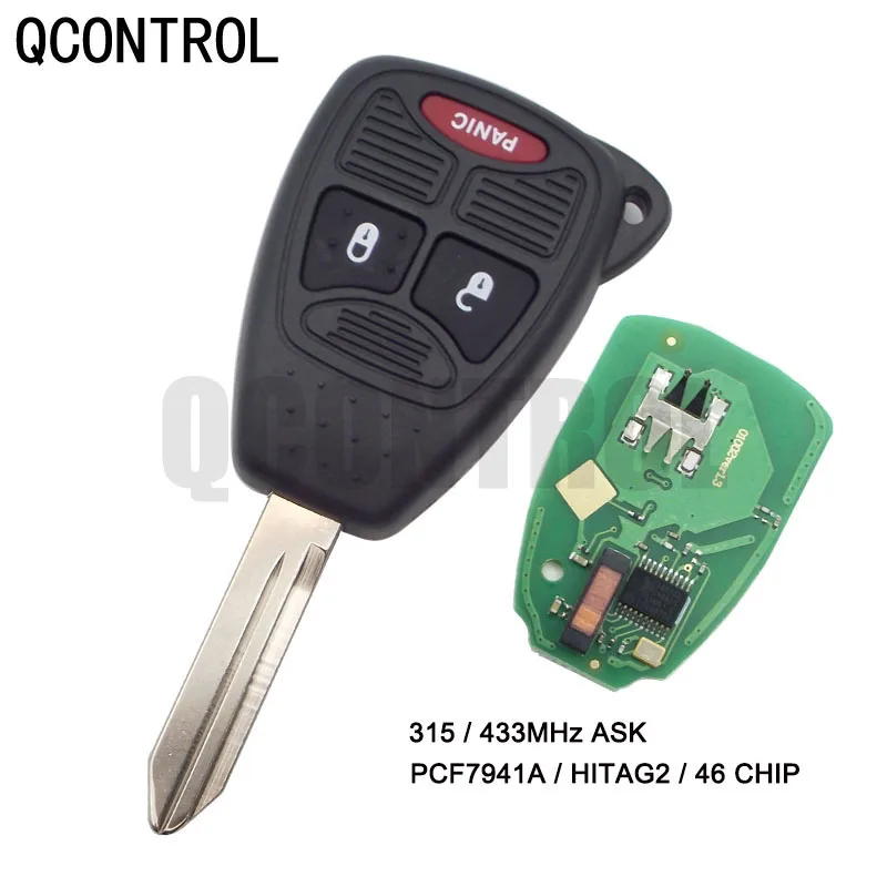 QCONTROL Car Remote Key for Chrysler CE0888 Model Aspen Cruiser Sebring Pacifica PT Town&Country Vehicle Keyless Entry