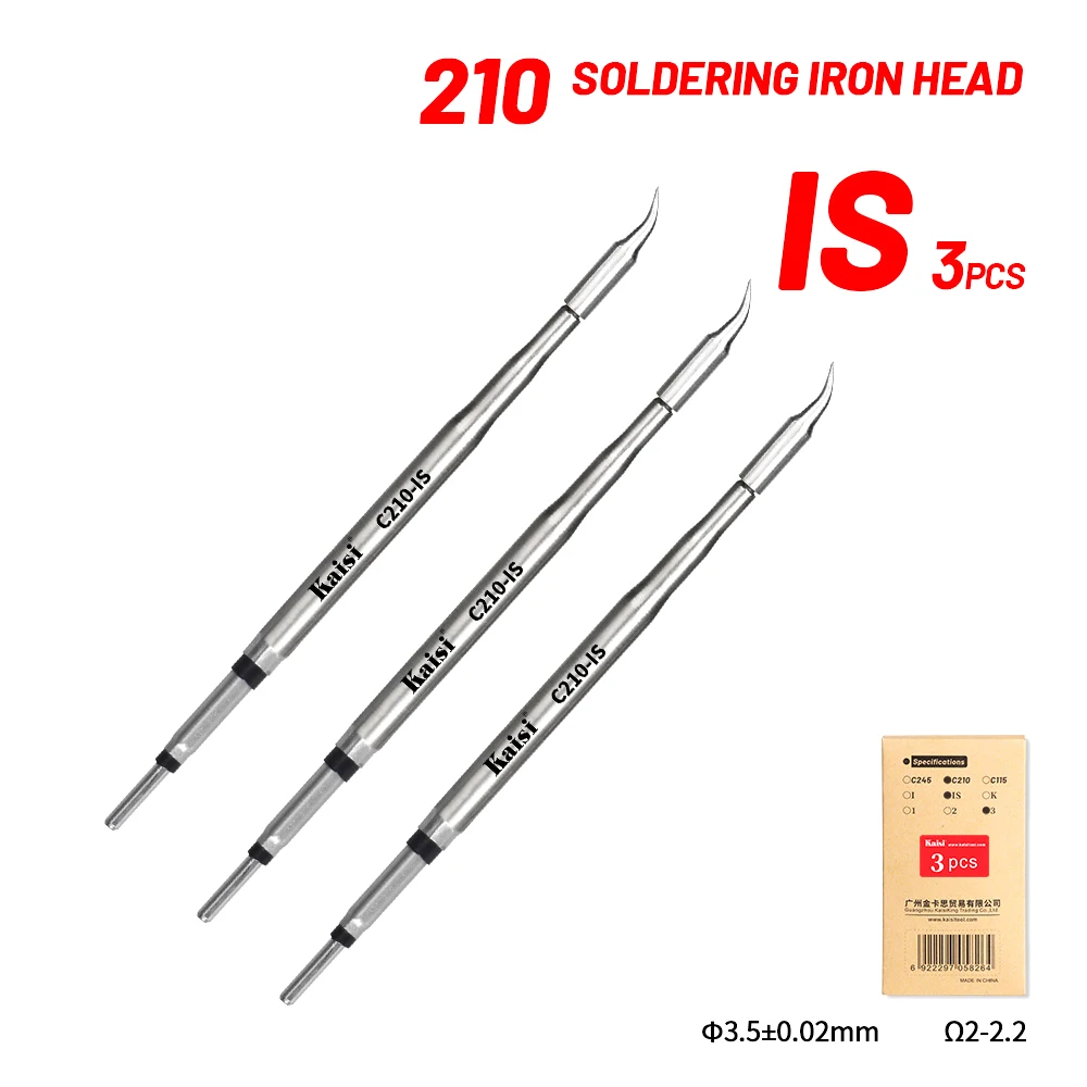 Kaisi 210 Soldering Iron Tips Lead Free Heating Core Compatible Sugon Aifen I2C Soldering Station