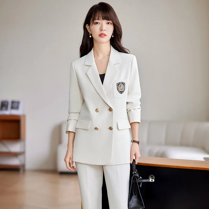 Business Suit Coat for Women2024Spring and Autumn New High-Grade Fashion Temperament Goddess Style Design Casual Suit