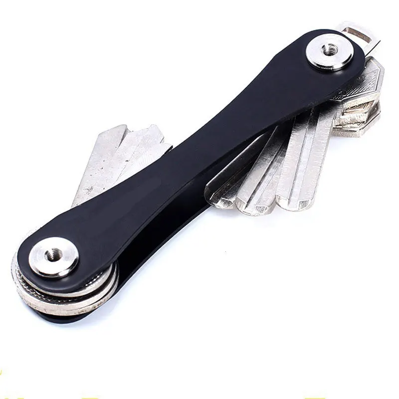 Protable Smart Key Chain Outdoor Mini Keychain Compact Key Decorative Holder Clip Home Storage Metal Key Clip Aluminum Organizer