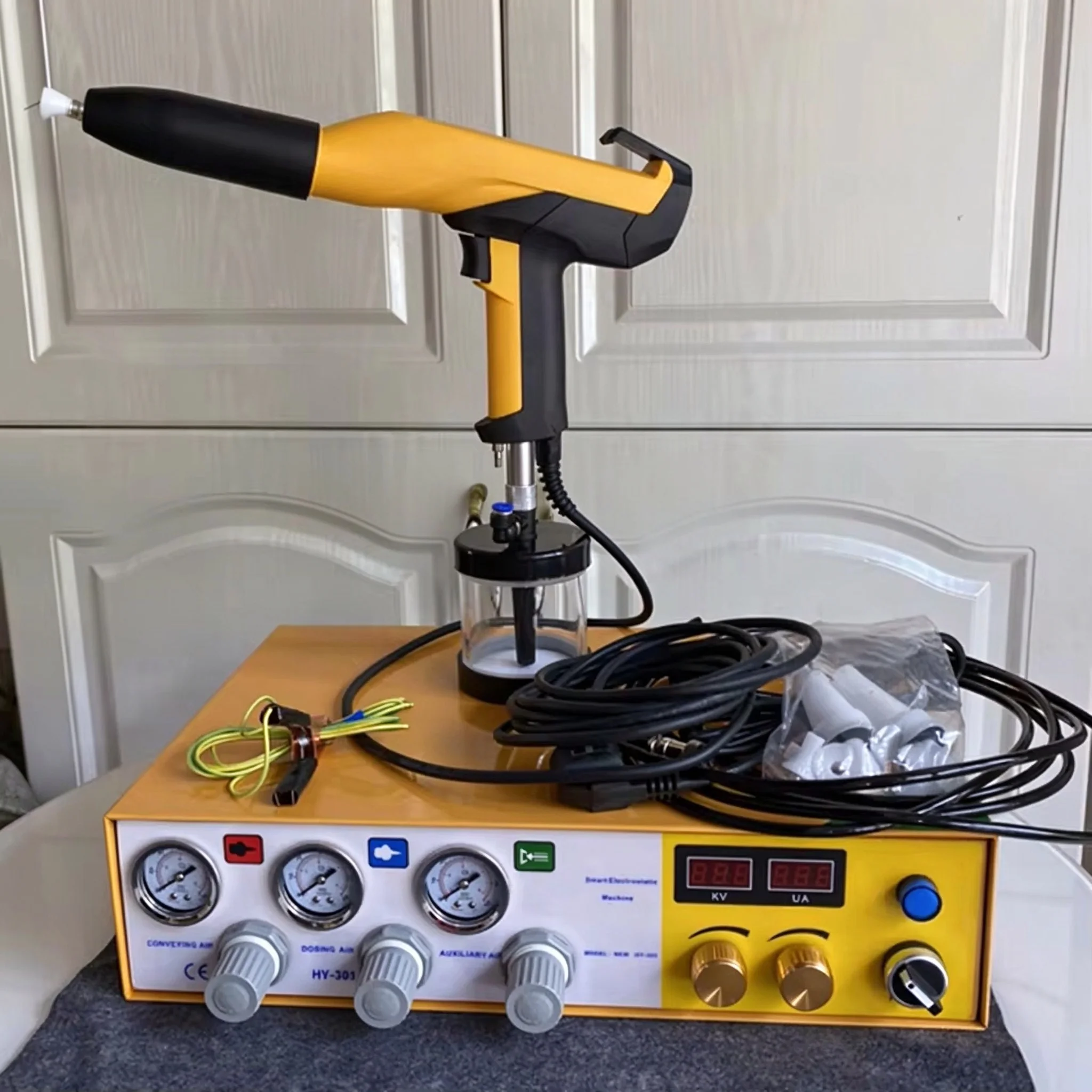 Applicable to 220V Powder Coating Spraying Machine Laboratory Digital Display Electrostatic Powder Coating Spray Machine