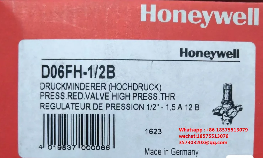 Для Honeywell D06FH-1/2B редукционный клапан для давления D06FH-1 2B 1 шт.