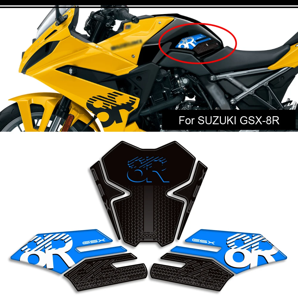 For Suzuki GSX-8R GSX 8R GSX8R Motorcycle Tank Pad Side Grips Gas Fuel Oil Kit Knee Protection Stickers Decals 2024 2025