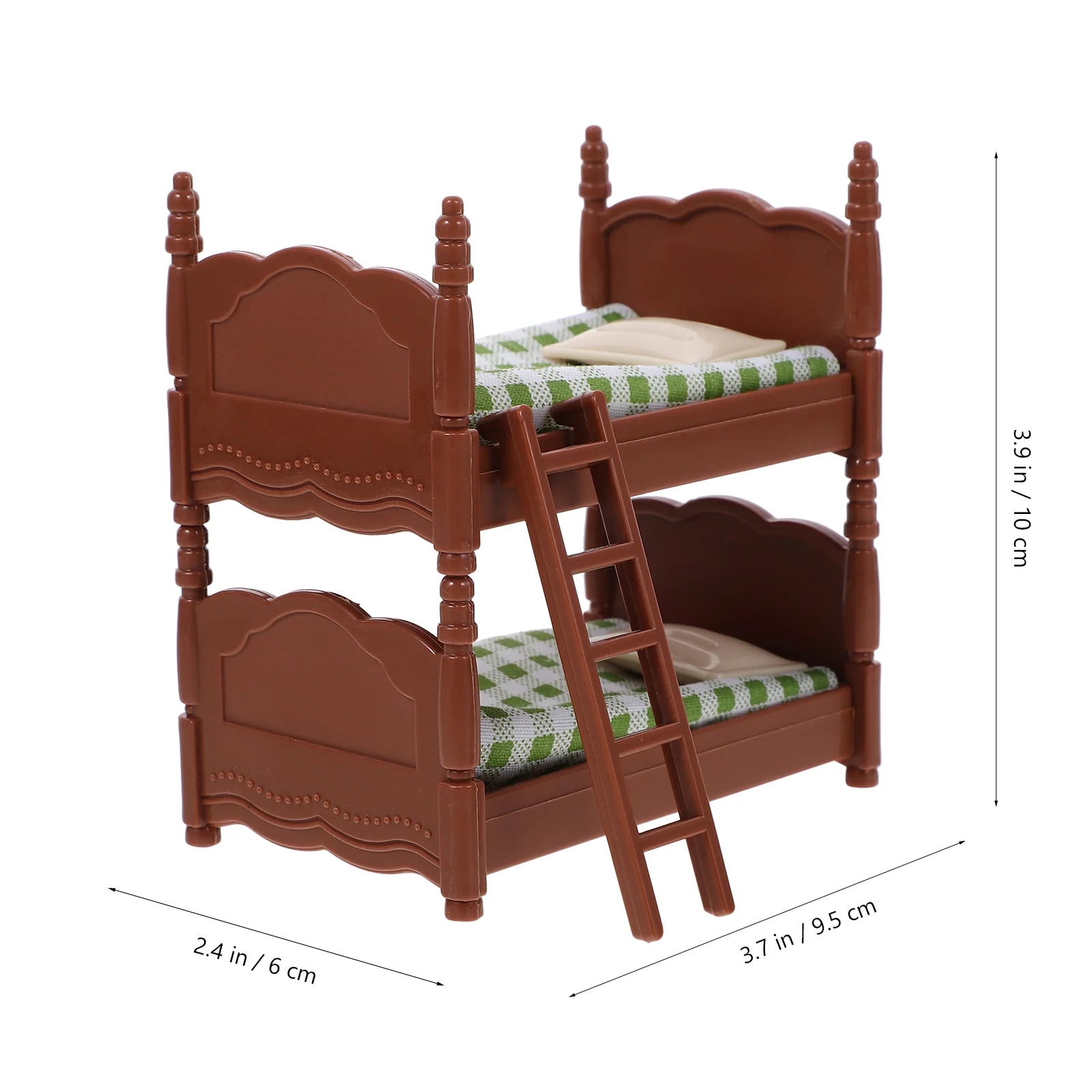 Mini Bunk Bed Children's Toys Miniature Dollhouse Furniture Figurines Home Decor Household