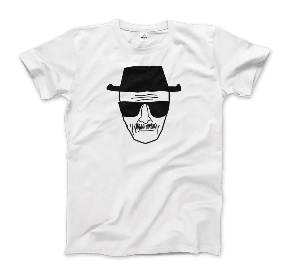 Walter White With Porkpie Hat and Sunglasses Sketch  Tees Cotton Luxury brand vintage oversized