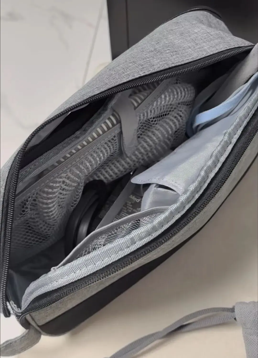 Peosevi CPAP Travel Bag Ventilator Storage Case Waterproof Sturdy Multi-compartment for Machine Accessories