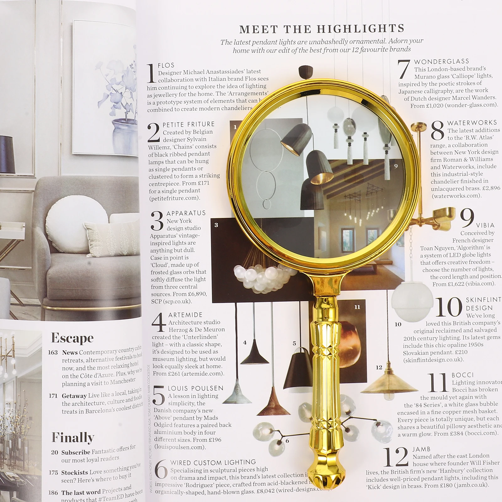 

Gold Plated Magnifying Glass Handheld Reading Magnifier for Elderly with 8cm Lens Metal Handle Portable Clear View Instruments