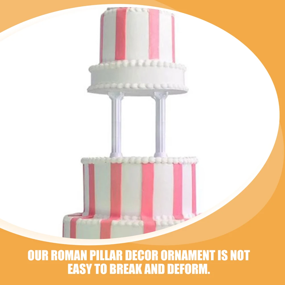 

8 Pcs Roman Column Decoration Pillar Stand Columns Cake Pillars Toppers Mini Photo Prop