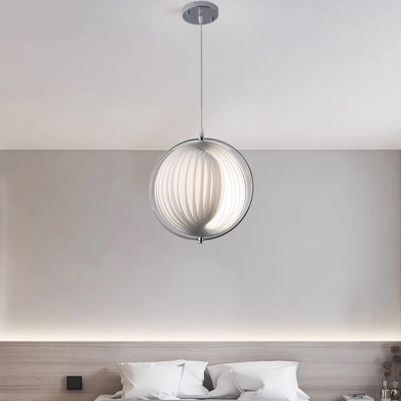Hardware Chandelier Modern Minimalism Ceiling Lamp Restaurant Bedroom Baking Paint Lighting Lamps Acrylic Accessories Soft Light