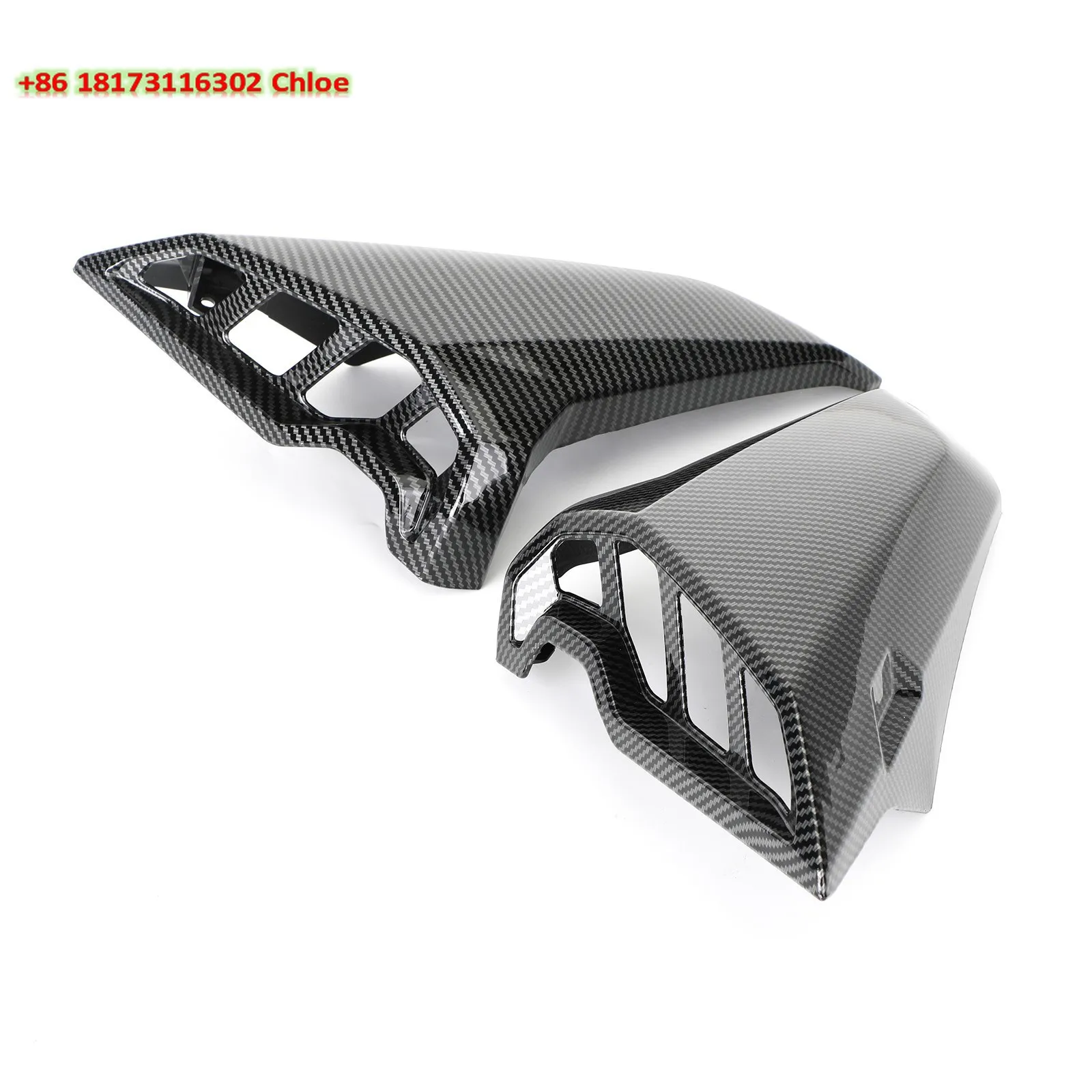 Carbon Air Intake Inlet Ram Tube Scoop Covers for   FZ09 MT09 2017-2020