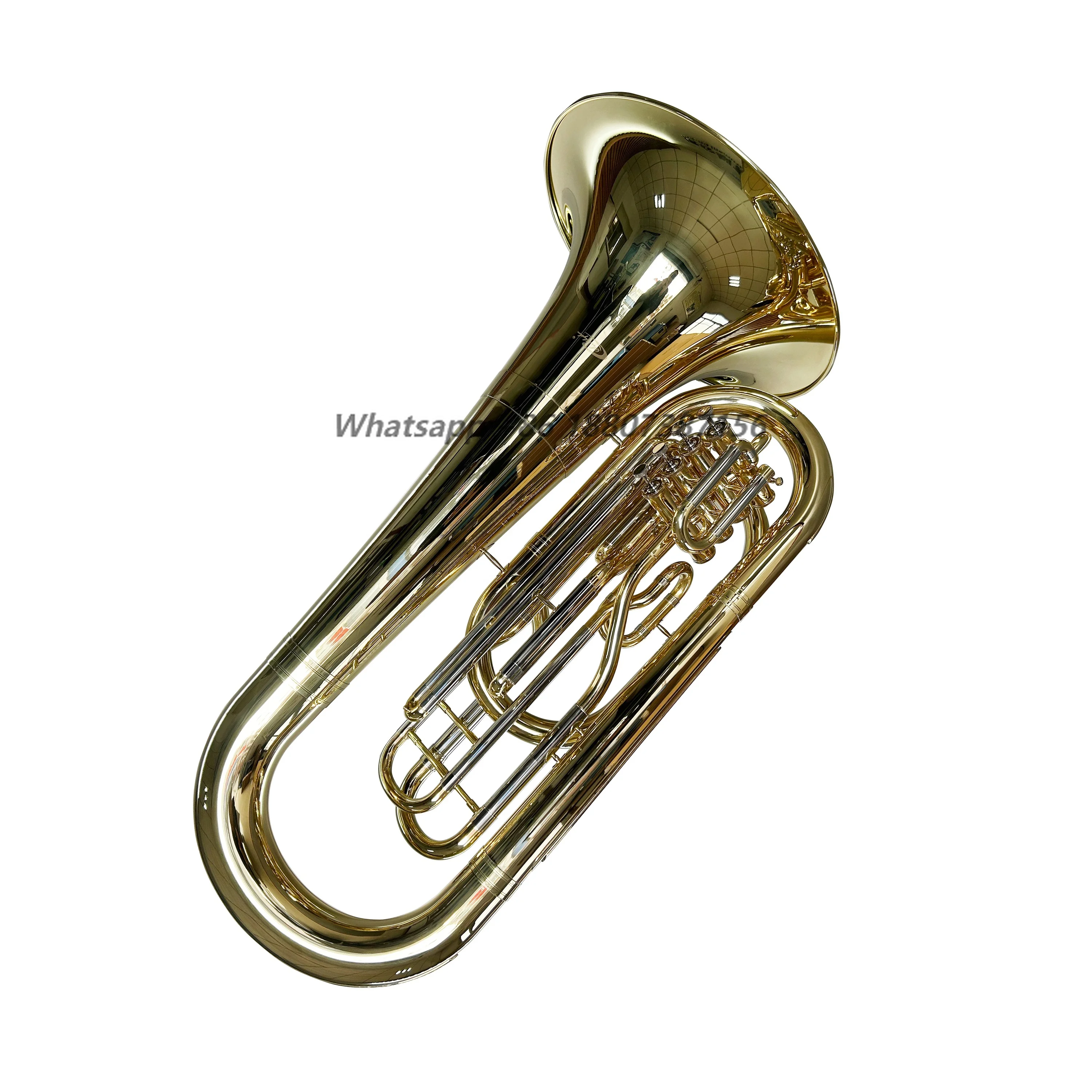 

SEASOUND OEM Bb Gold 4 Rotary Pistons Marching Instrument Tuba JYTU0752