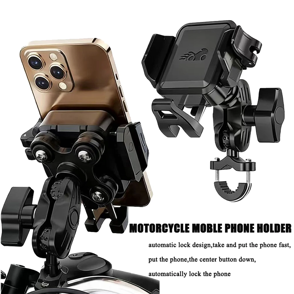 

Motorcycle Riding Shock-Absorbing Phone Holder Adjustable Anti-Theft FOR CFMOTOR 150NK 250NK 675NK 400NK 650NK 450MT 700MT 800MT