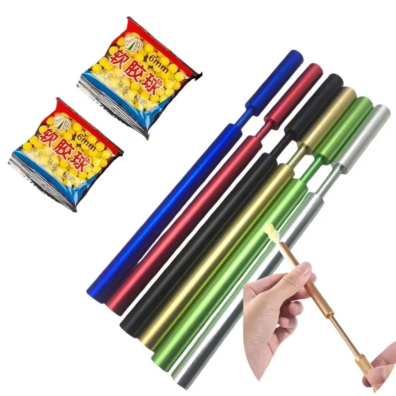 Aluminum Alloy Bamboo Barrel Gun Shooting Target Pneumatics Darts Accessory Glock Air Soft Bullet Web Shooter With Fun