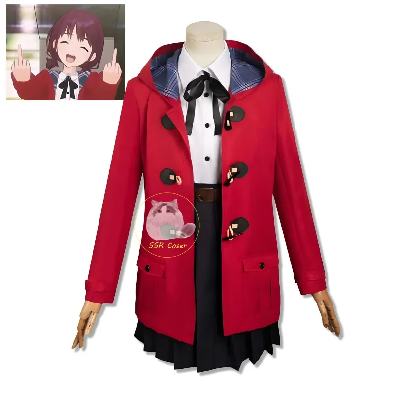 Anime Nina Iseri Cosplay Costume Girls Band Cry Cosplay JK Jacket Skirt Uniform Togenashi Togeari Halloween Party Girls Women