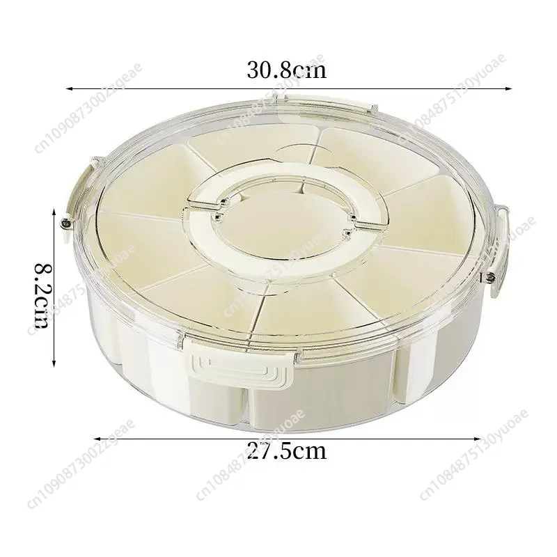 Kitchen spice storage box, household with lid, packaged storage container, food grade plastic octagonal seasoning sealed box