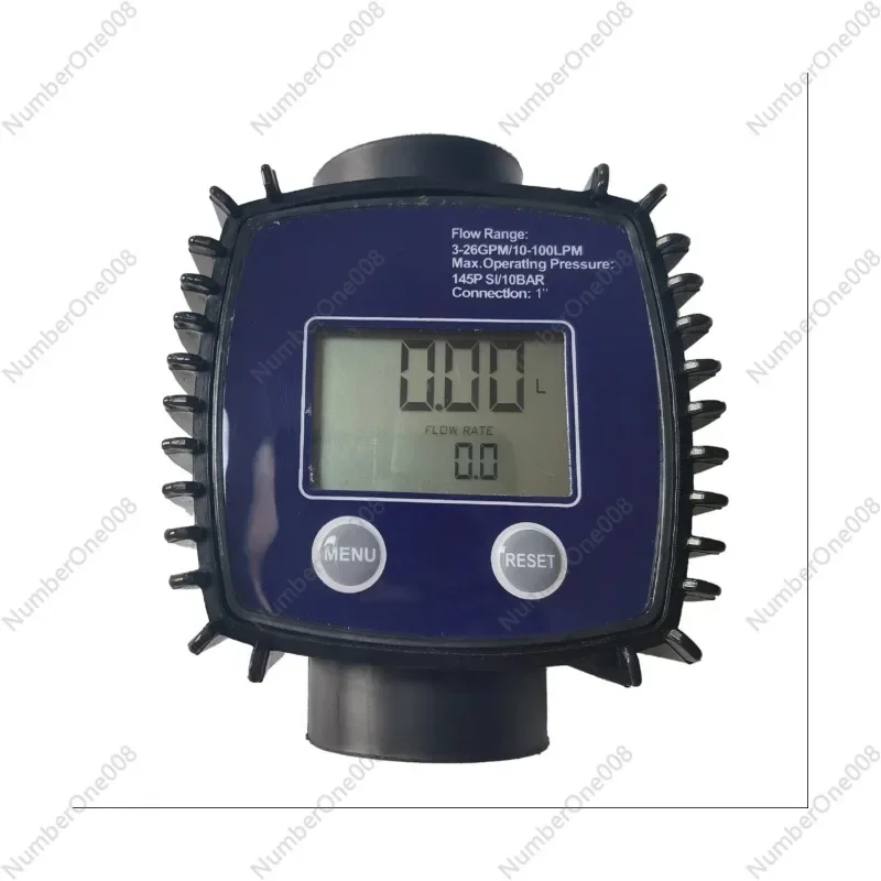 Turbine Oil Fuel Flow Meter K25 Water Flow/ Meter LCD Flow Meter/ Pipeline Liquid Flow Meter Sensors 2.3-3.3V-B Blue