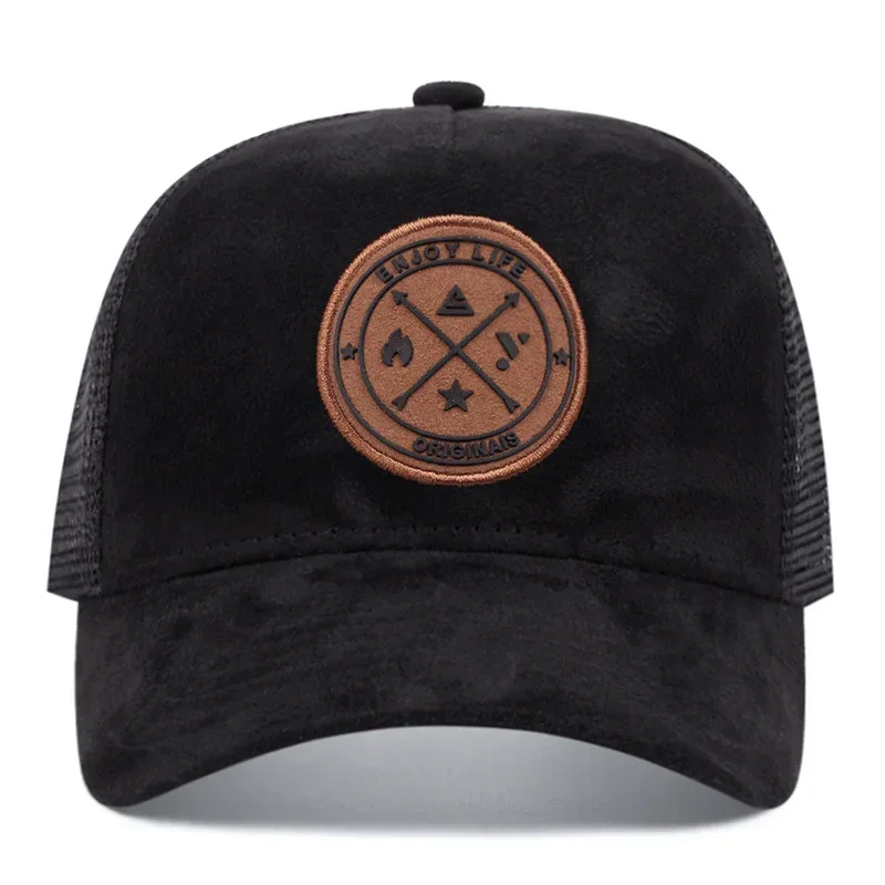 Summer Mesh Baseball Cap Women Men ENJOY LIFE Letter Patch Snapback Hat Casual Breathable Unisex Street Hip Hop Trucker Caps image 4