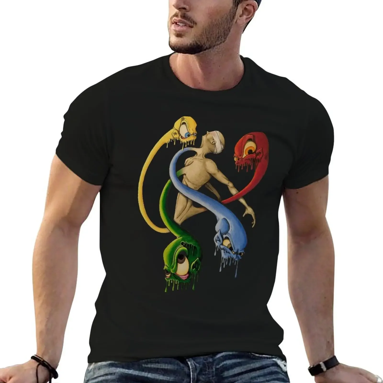 Goblins Busting Out T-Shirt quick drying customs hippie clothes vintage graphic tee men t shirts high quality