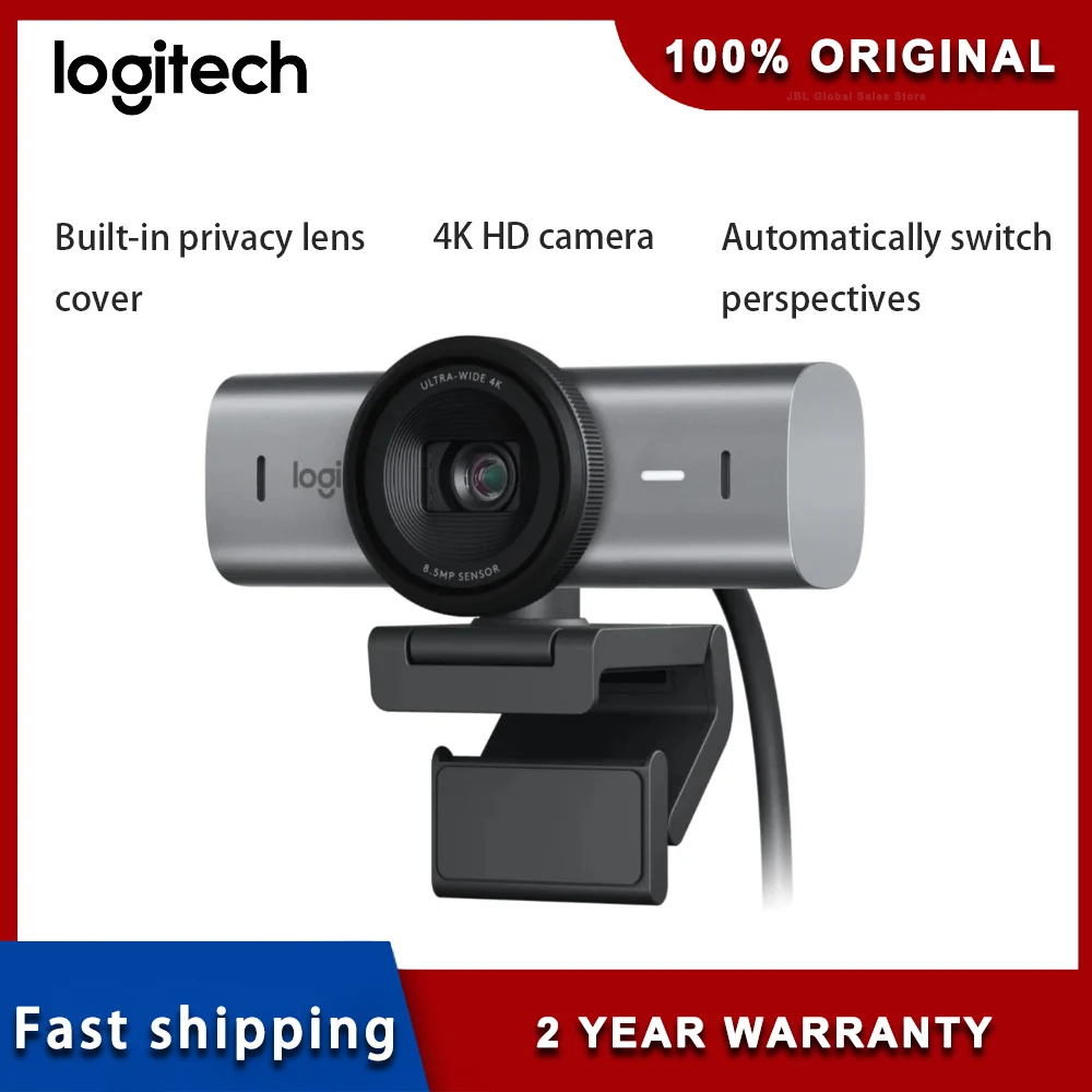 

Original Logitech MX Brio 700 4K 1080P UHD Collaboration Camera Video Call Noise-Canceling Microphone, Live Conference Streaming
