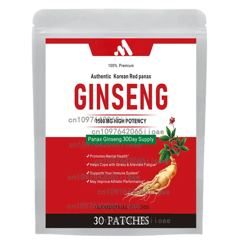 

Men's and Women's Korean Red Panax Ginseng with Ginkgo Biloba - 30 Pieces of Transdermal Patches Produced